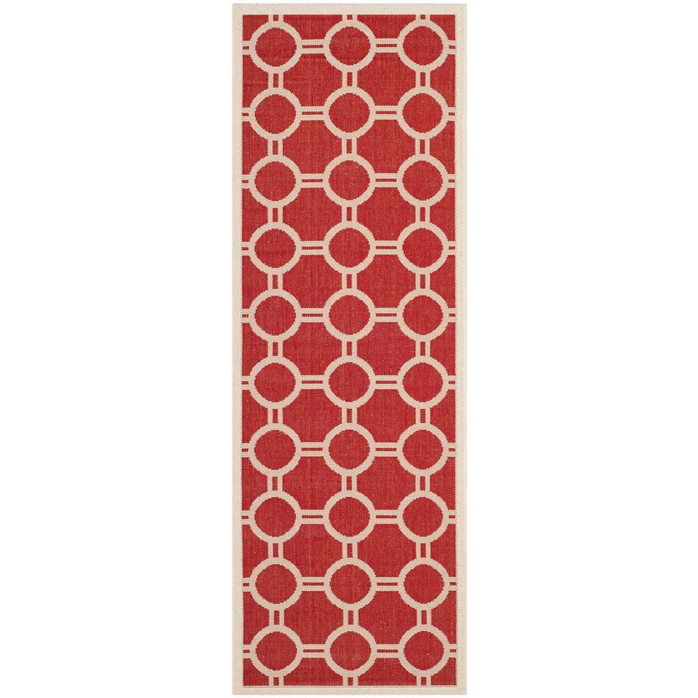 COURTYARD, RED / BONE, 2'-3" X 6'-7", Area Rug, CY6924-248-27