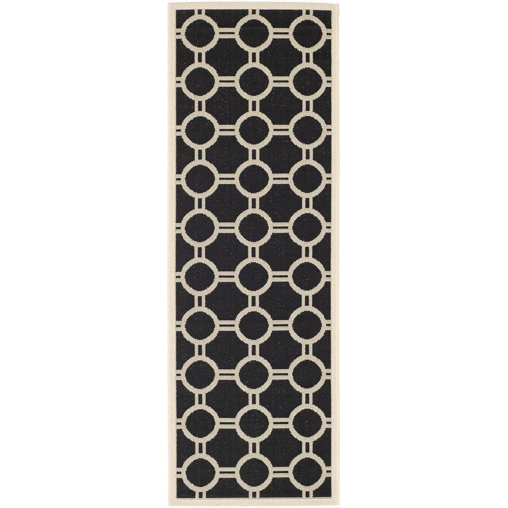 COURTYARD, BLACK / BEIGE, 2'-3" X 6'-7", Area Rug, CY6924-266-27