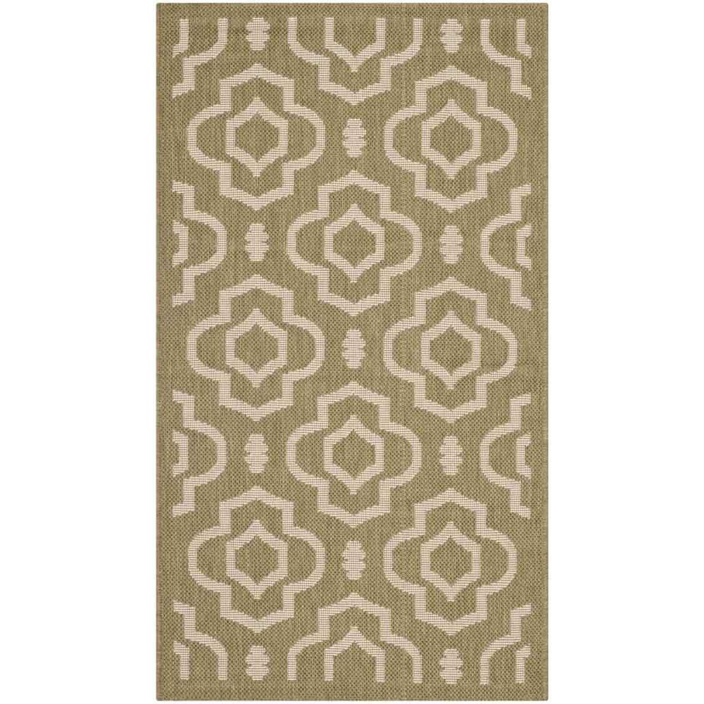 COURTYARD, GREEN / BEIGE, 2'-7" X 5', Area Rug, CY6926-244-3