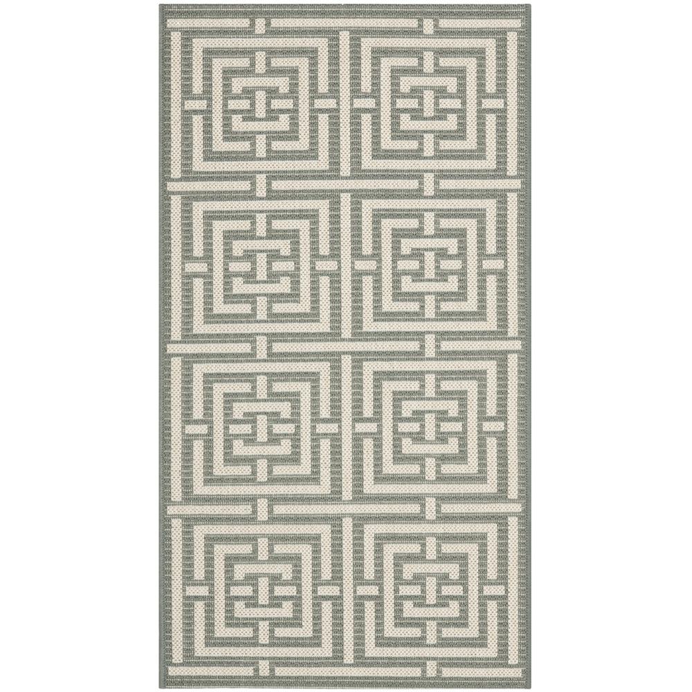 COURTYARD, GREY / CREAM, 2'-7" X 5', Area Rug, CY6937-65-3