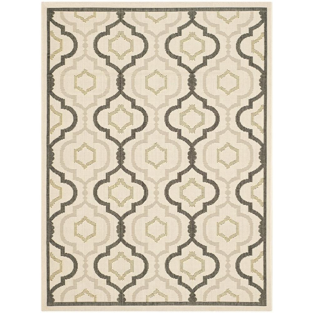 COURTYARD, BEIGE / BLACK, 5'-3" X 7'-7", Area Rug, CY7938-256A21-5
