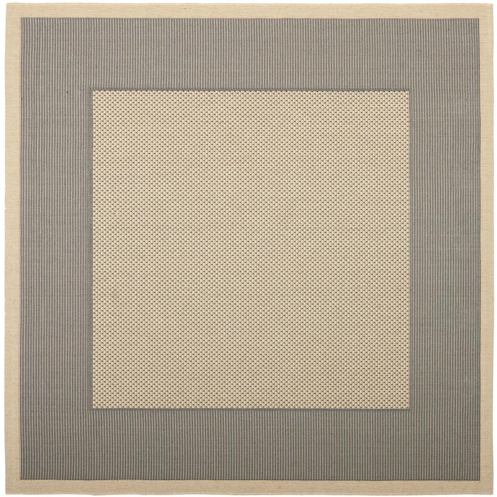COURTYARD, GREY / CREAM, 7'-10" X 7'-10" Square, Area Rug, CY7987-65A5-8SQ