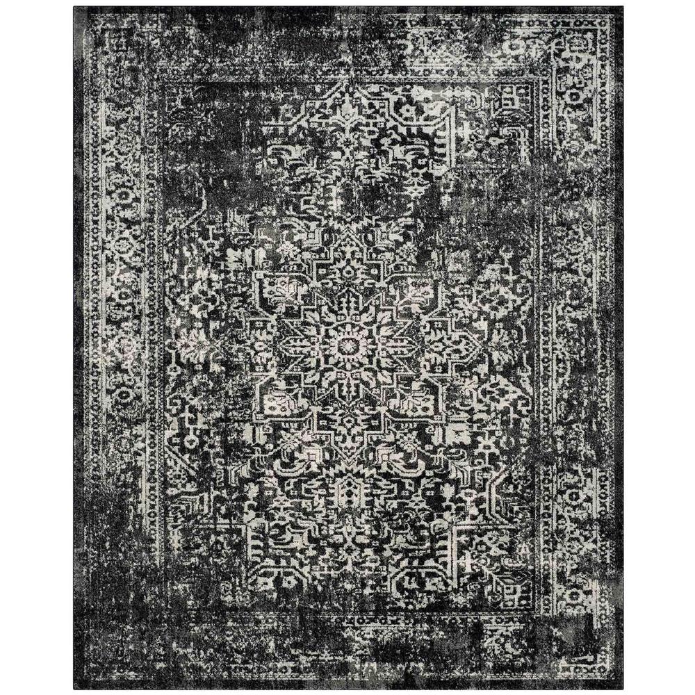 EVOKE, BLACK / GREY, 12' X 18', Area Rug