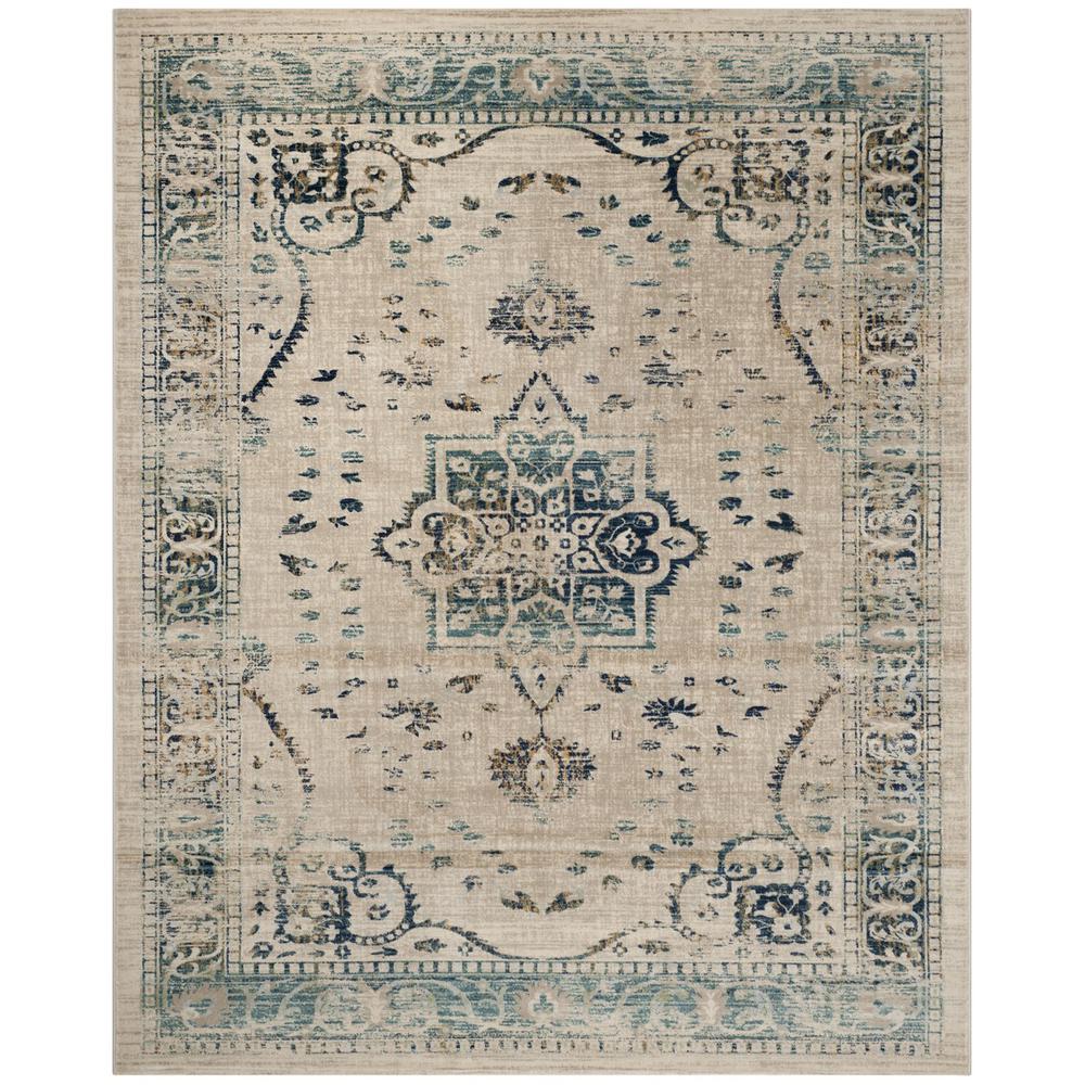 EVOKE, BEIGE / TURQUOISE, 9' X 12', Area Rug, EVK509F-9