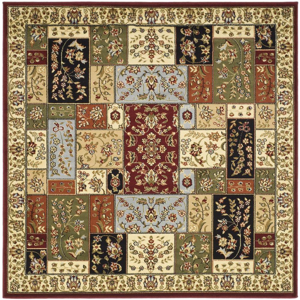 LYNDHURST, MULTI / IVORY, 6' X 6' Square, Area Rug, LNH318A-6SQ