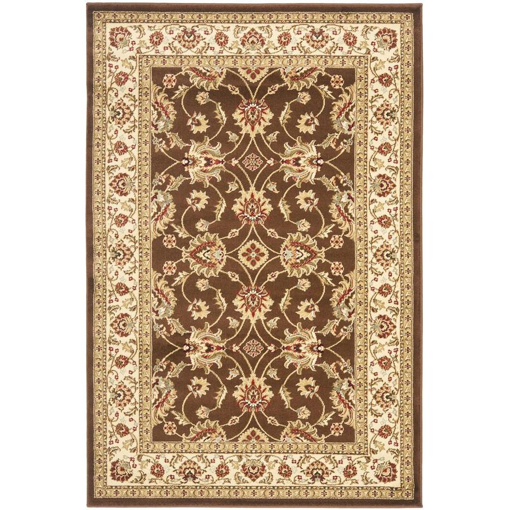 LYNDHURST, BROWN / IVORY, 4' X 6', Area Rug, LNH553-2512-4
