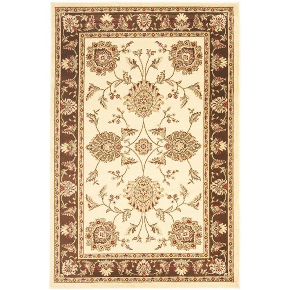 LYNDHURST, IVORY / BROWN, 4' X 6', Area Rug, LNH555-1225-4