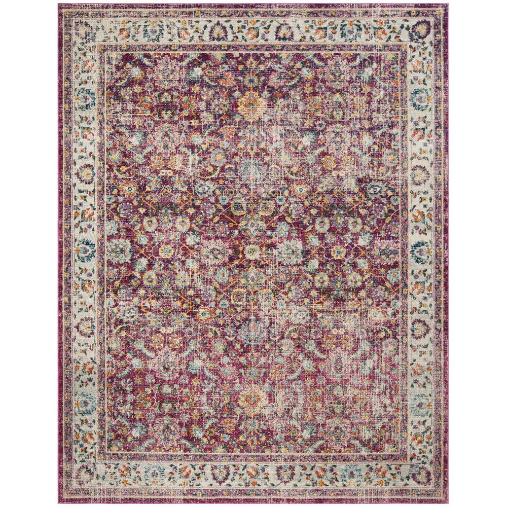 MERLOT 100, RED / MULTI, 9' X 12', Area Rug