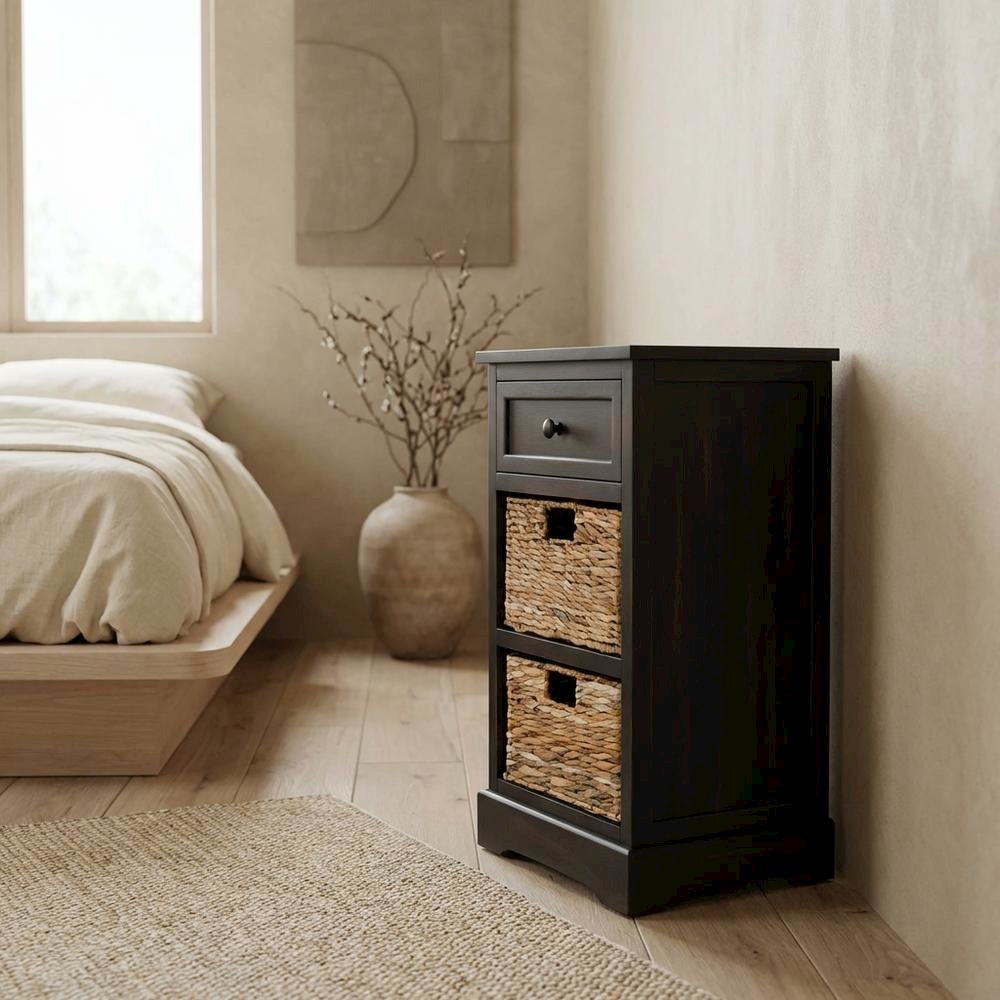 Brown, Side Table, Quality Build, Durable Wood Frame