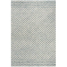 Abstract, BLUE / IVORY, 6' X 9', Area Rug