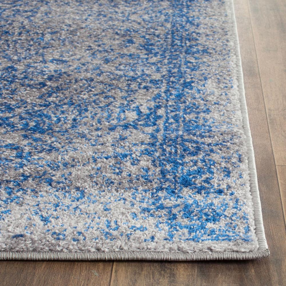 Adirondack, GREY / BLUE, 2'-6" X 14', Area Rug