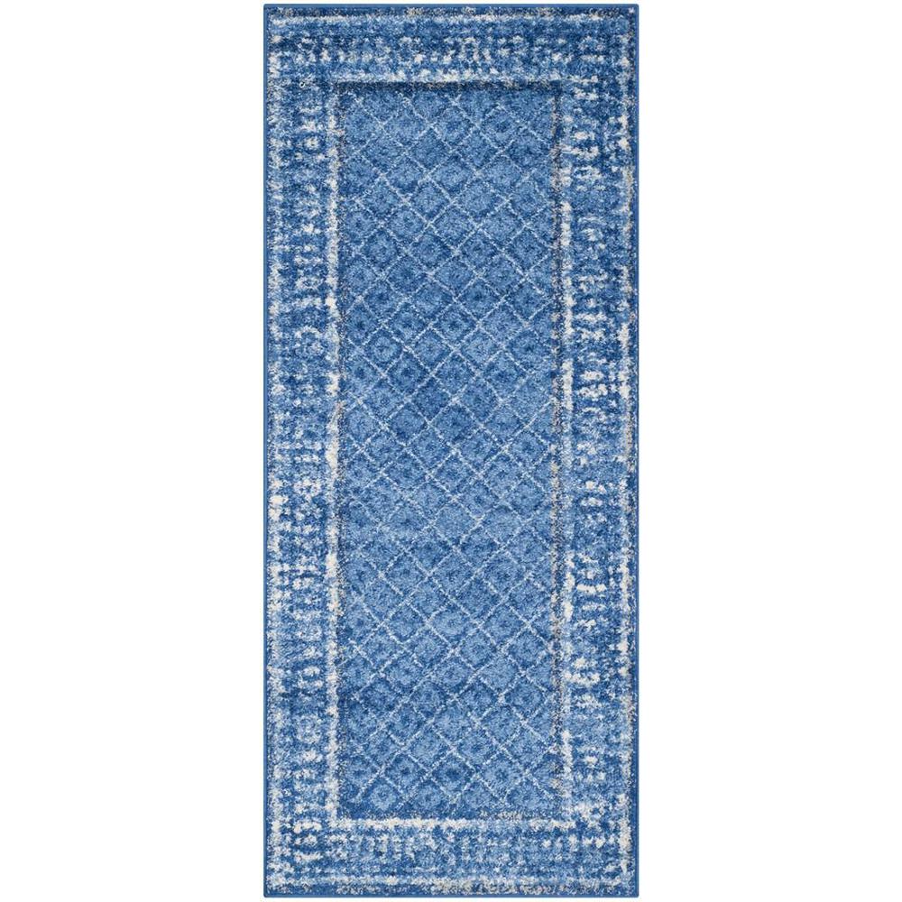 Adirondack, LIGHT BLUE / DARK BLUE, 2'-6" X 14', Area Rug, ADR110F-214