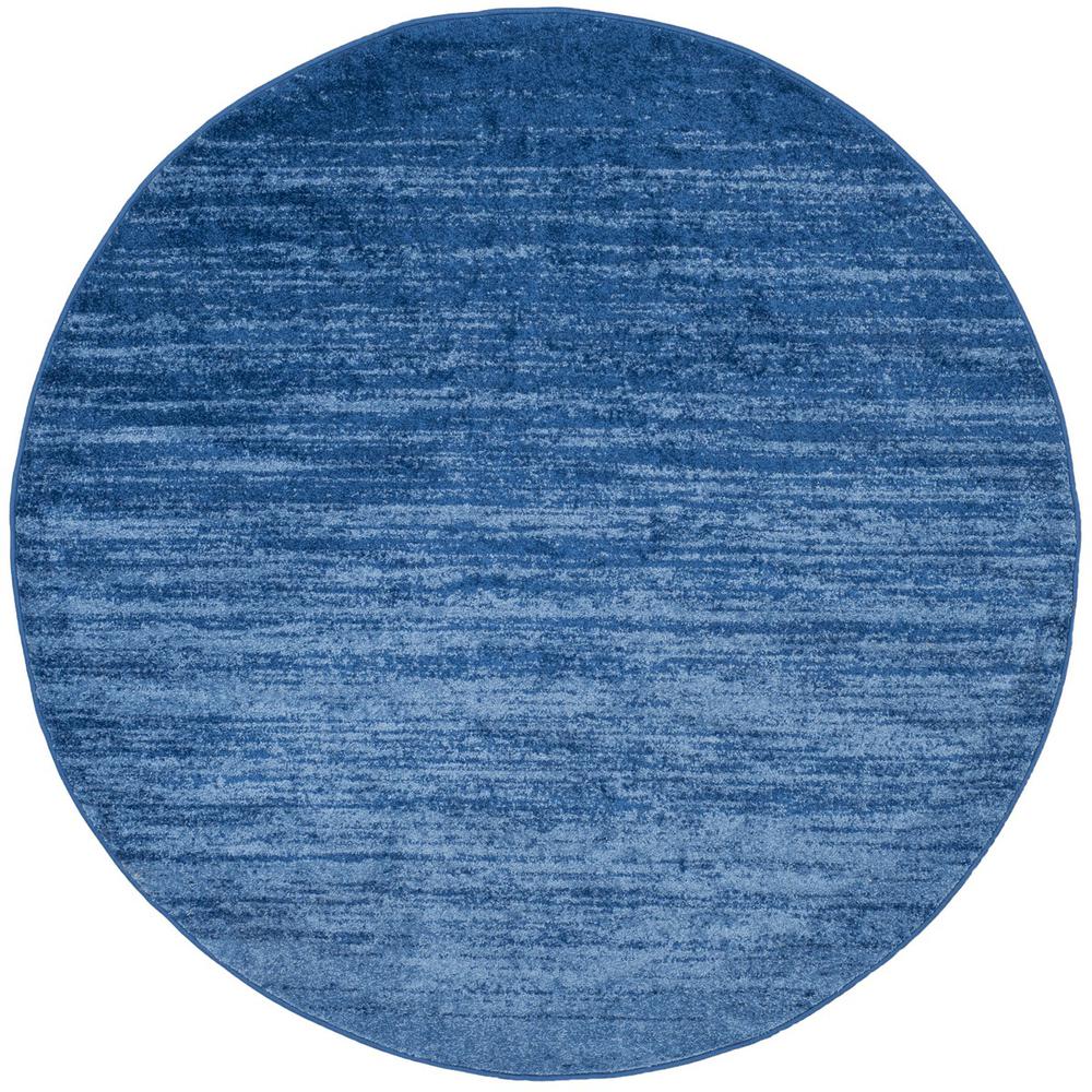 Adirondack, LIGHT BLUE / DARK BLUE, 6' X 6' Round, Area Rug, ADR113F-6R
