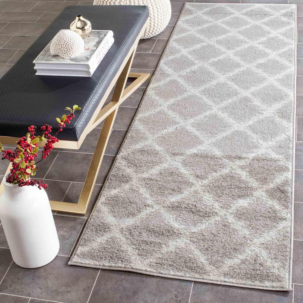 Adirondack, SILVER / IVORY, 2'-6" X 6', Area Rug, ADR120B-26