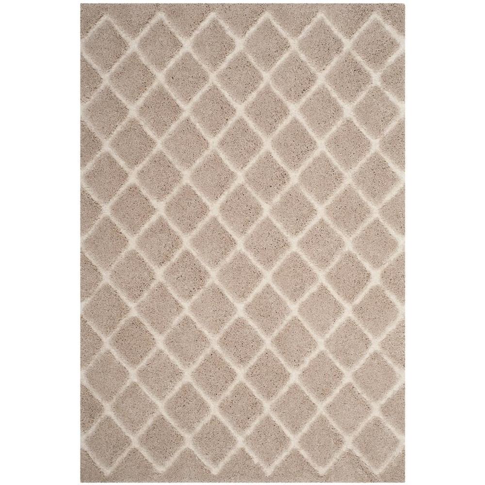 ADRIANA SHAG, BEIGE / CREAM, 4' X 6', Area Rug