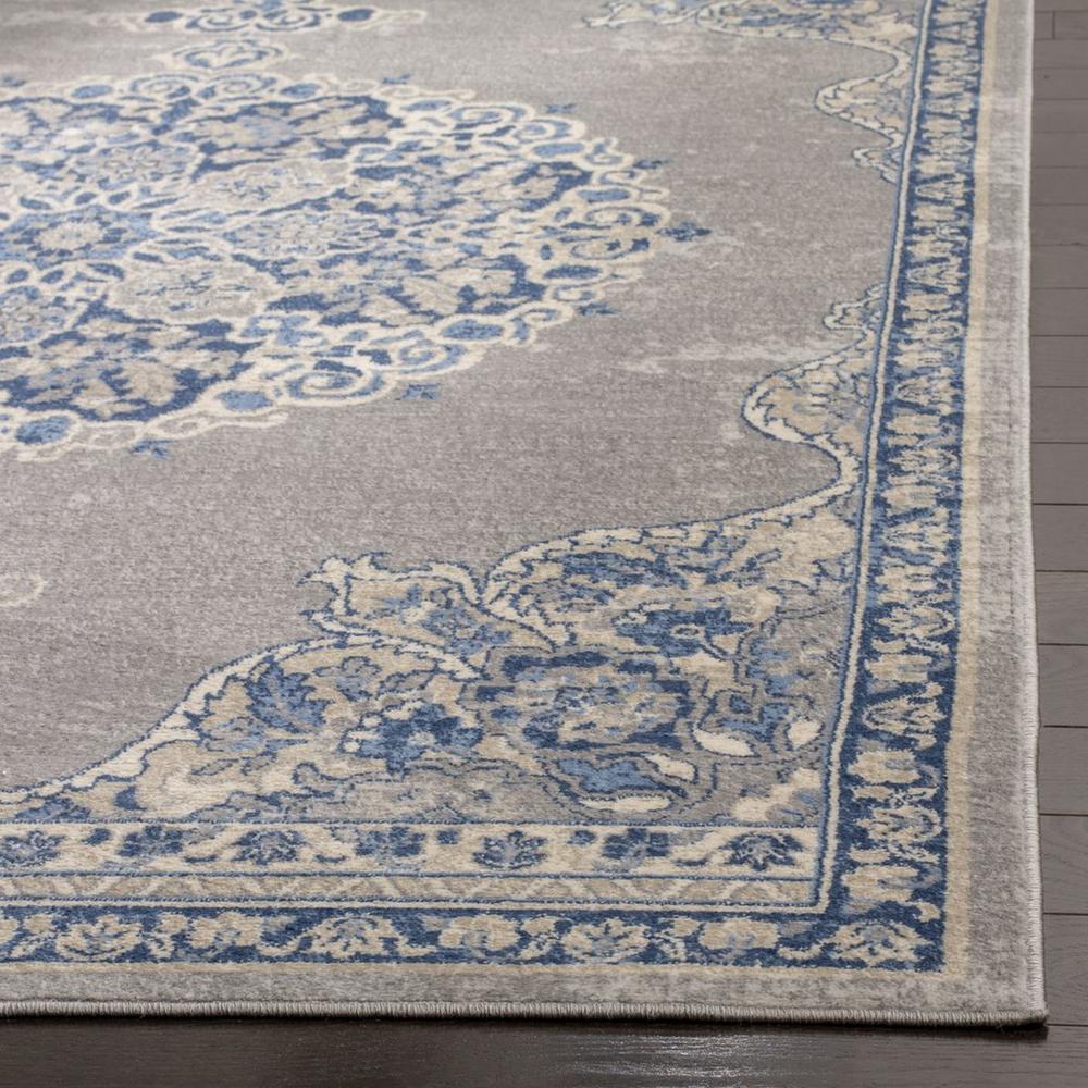 BRENTWOOD, LIGHT GREY / BLUE, 5'-3" X 7'-6", Area Rug, BNT867G-5