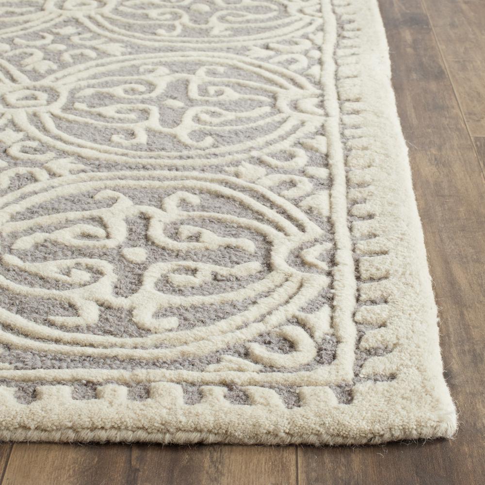 CAMBRIDGE, SILVER / IVORY, 2'-6" X 20', Area Rug, CAM123D-220