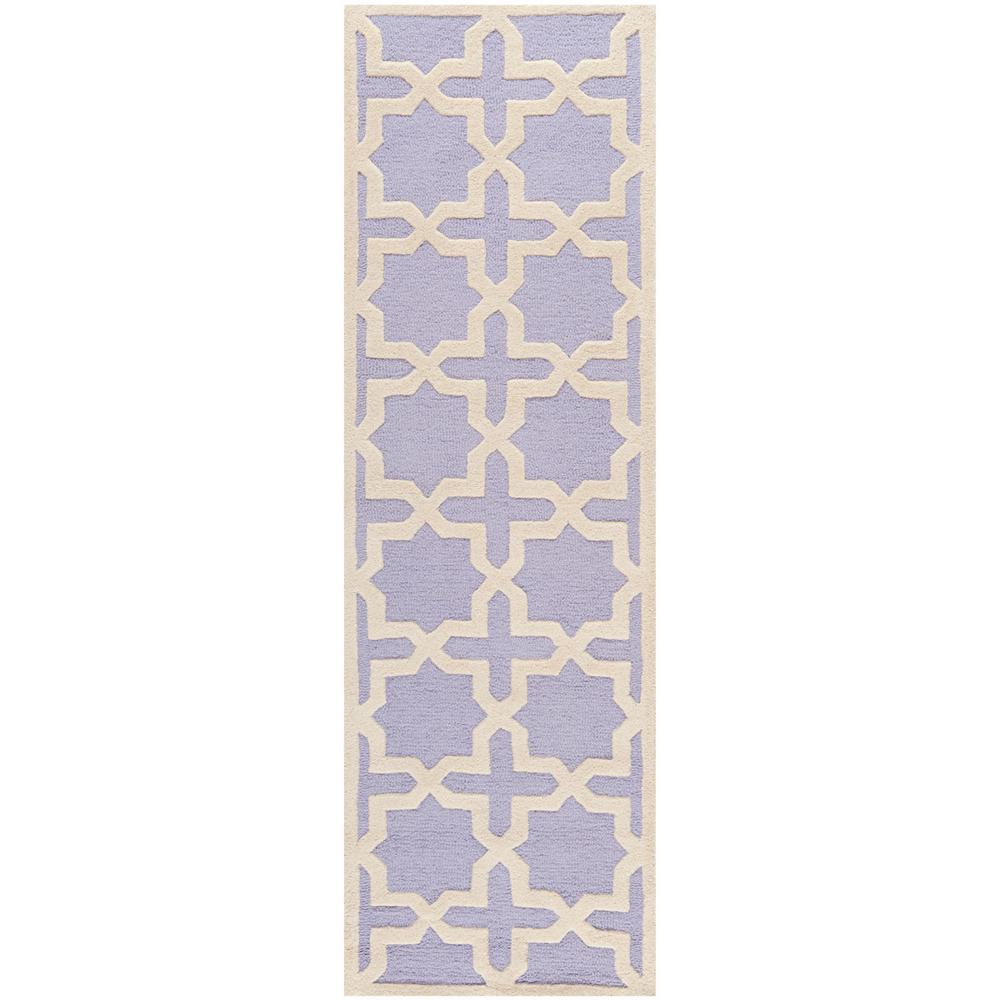 CAMBRIDGE, LAVANDER / IVORY, 2'-6" X 8', Area Rug, CAM125C-28