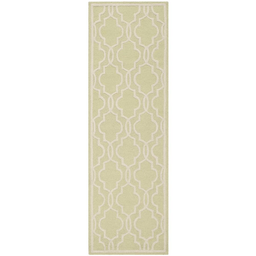 CAMBRIDGE, LIGHT GREEN / IVORY, 2'-6" X 8', Area Rug, CAM131B-28