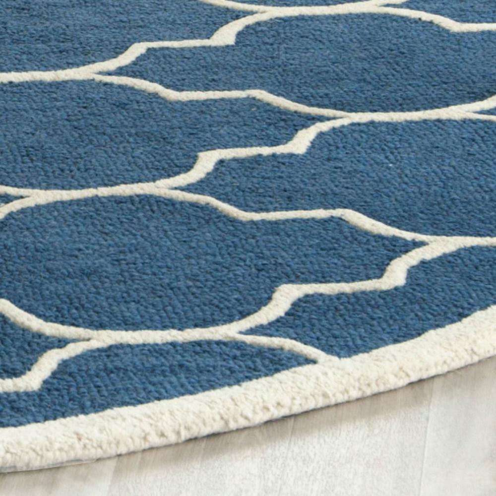 CAMBRIDGE, NAVY / IVORY, 8' X 8' Round, Area Rug, CAM134G-8R