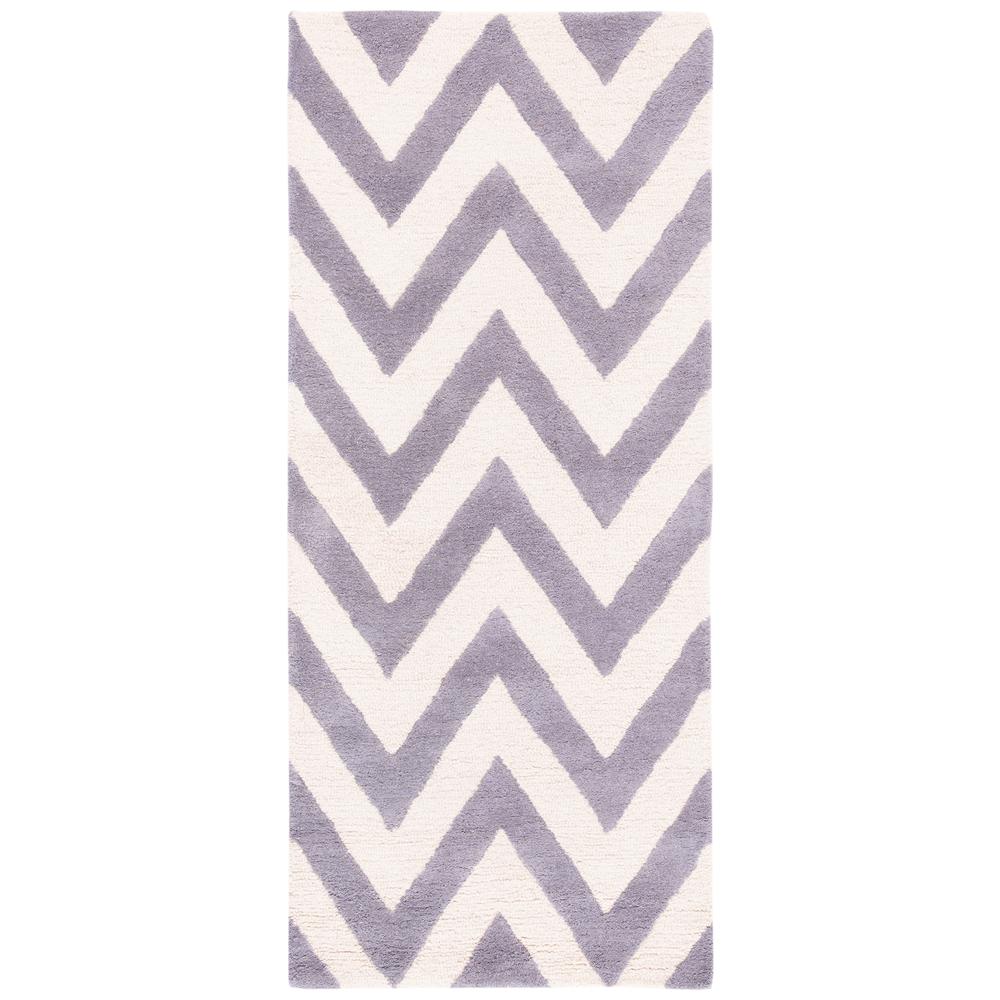 CAMBRIDGE, SILVER / IVORY, 2'-6" X 12', Area Rug, CAM139D-212