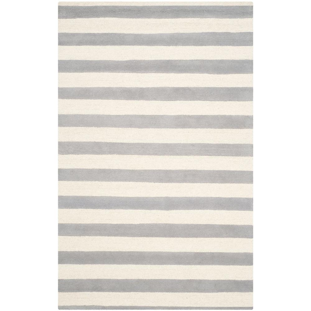 CAMBRIDGE, GREY / IVORY, 5' X 8', Area Rug, CAM154A-5
