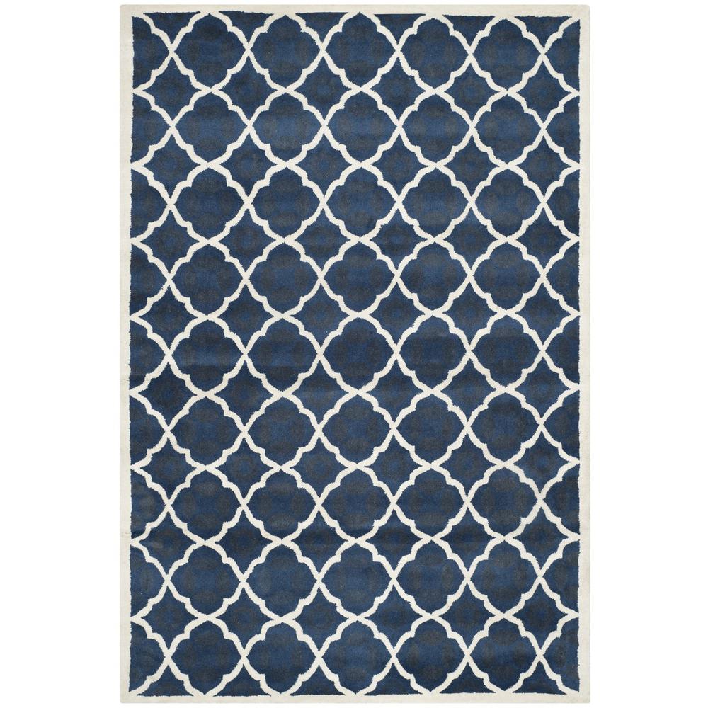 CHATHAM, BLUE / IVORY, 8'-9" X 12', Area Rug, CHT821A-9