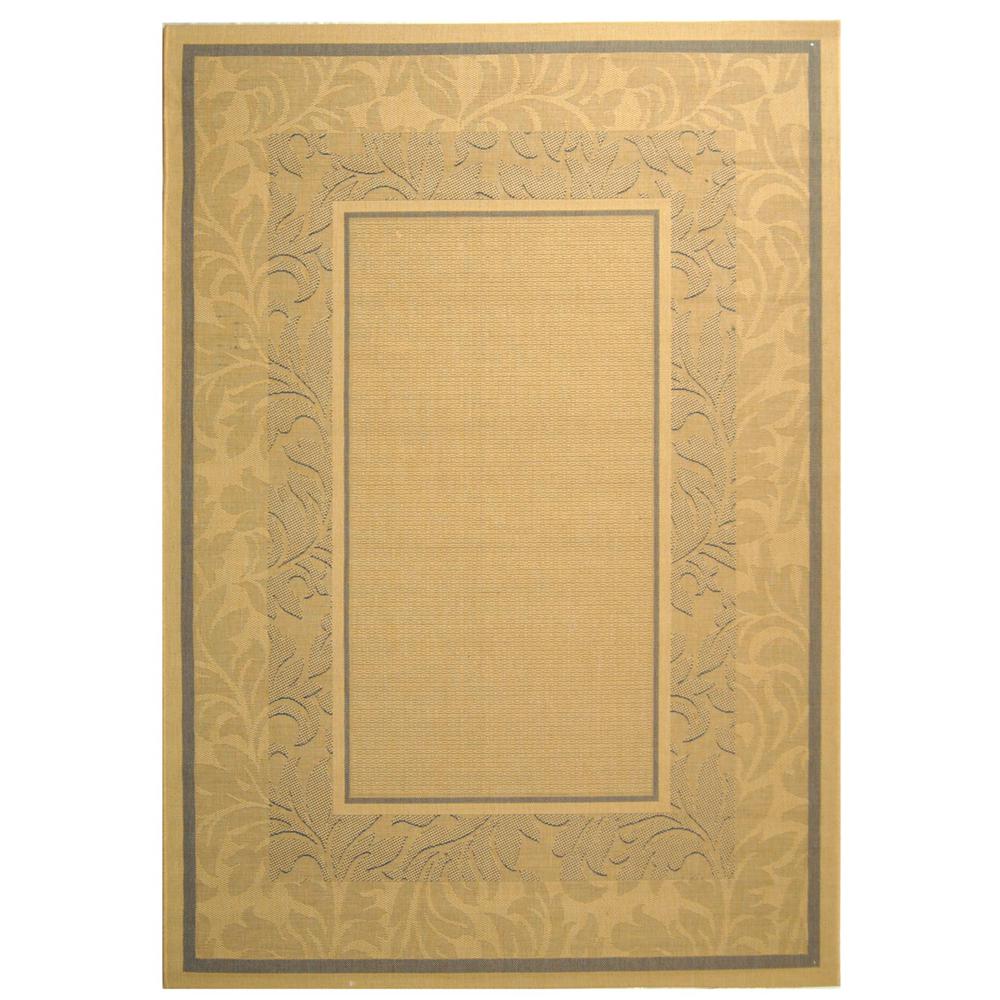 COURTYARD, NATURAL / BLUE, 4' X 5'-7", Area Rug, CY1704-3101-4
