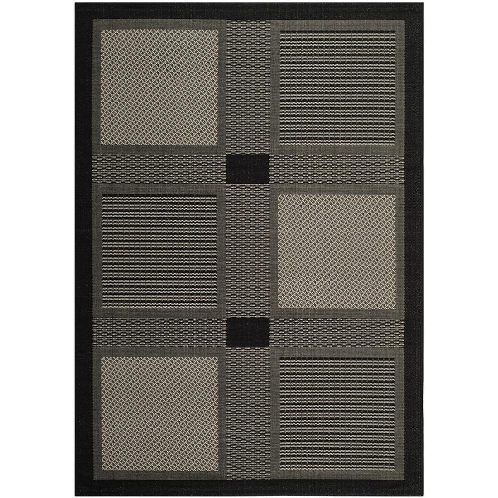 COURTYARD, BLACK / SAND, 2'-3" X 12', Area Rug, CY1928-3908-212