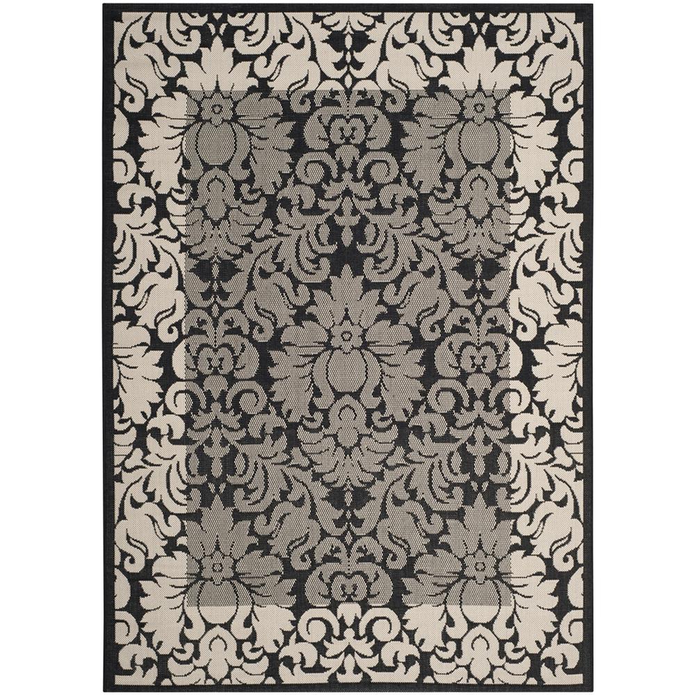 COURTYARD, BLACK / SAND, 2'-3" X 12', Area Rug, CY2727-3908-212