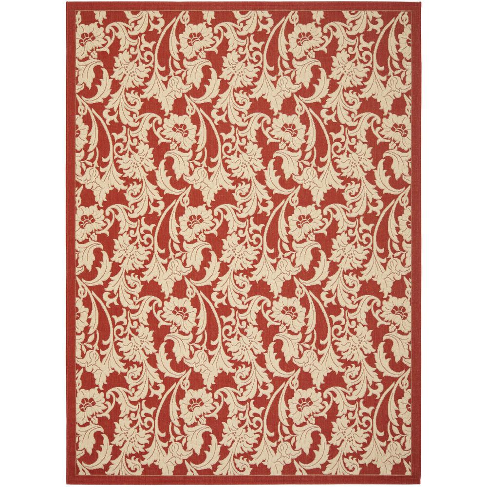 COURTYARD, RED / CREME, 5'-3" X 7'-7", Area Rug, CY6565-28-5