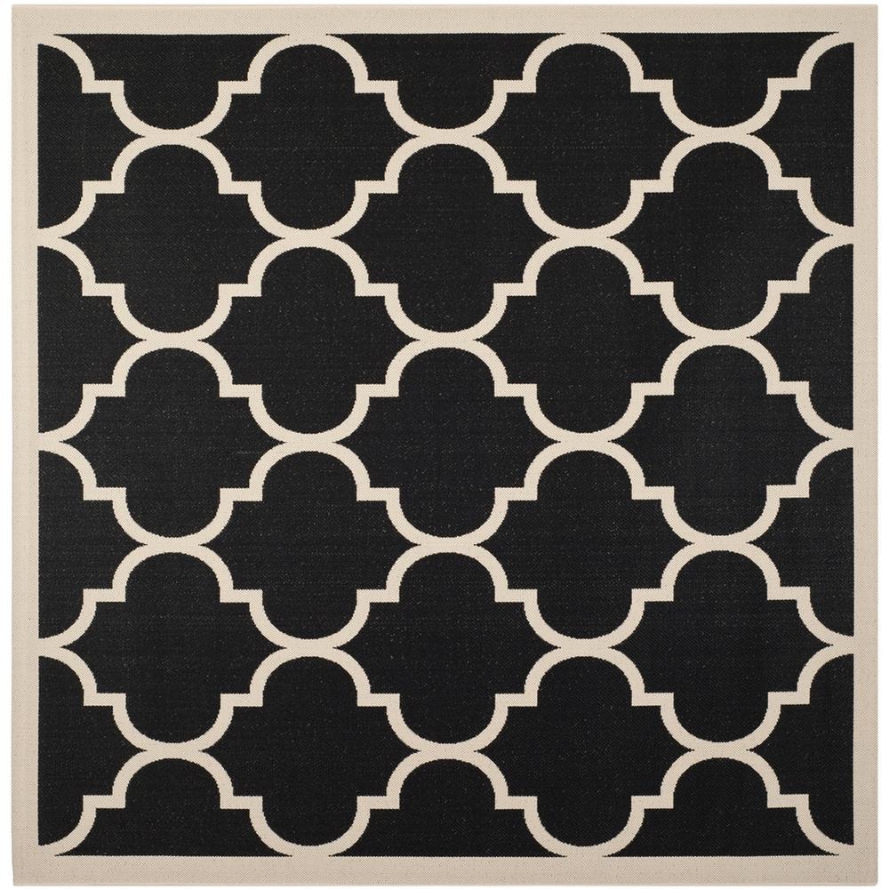 COURTYARD, BLACK / BEIGE, 7'-10" X 7'-10" Square, Area Rug, CY6914-266-8SQ