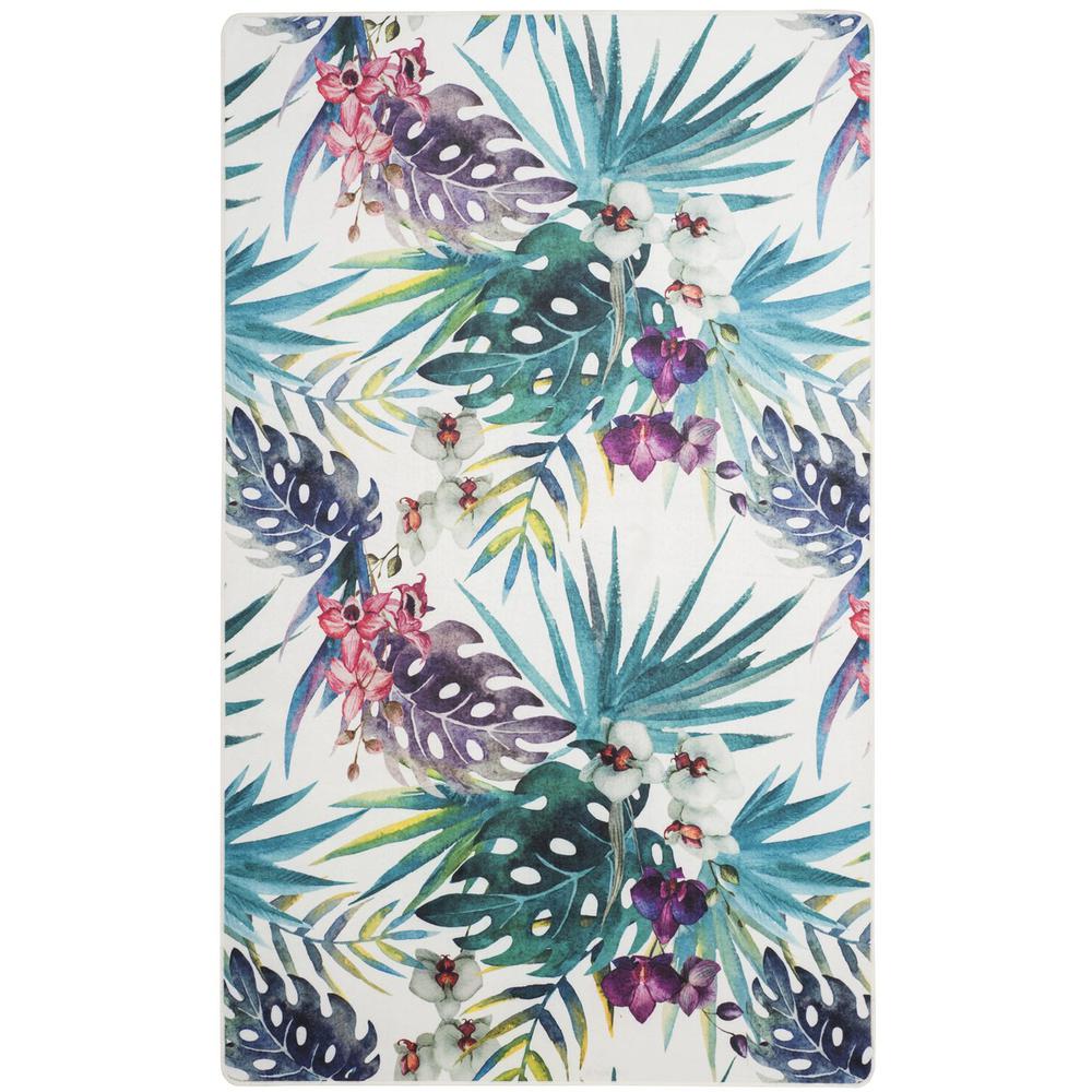 DAYTONA, IVORY / GREEN, 5'-1" X 7'-6", Area Rug, DAY117N-5