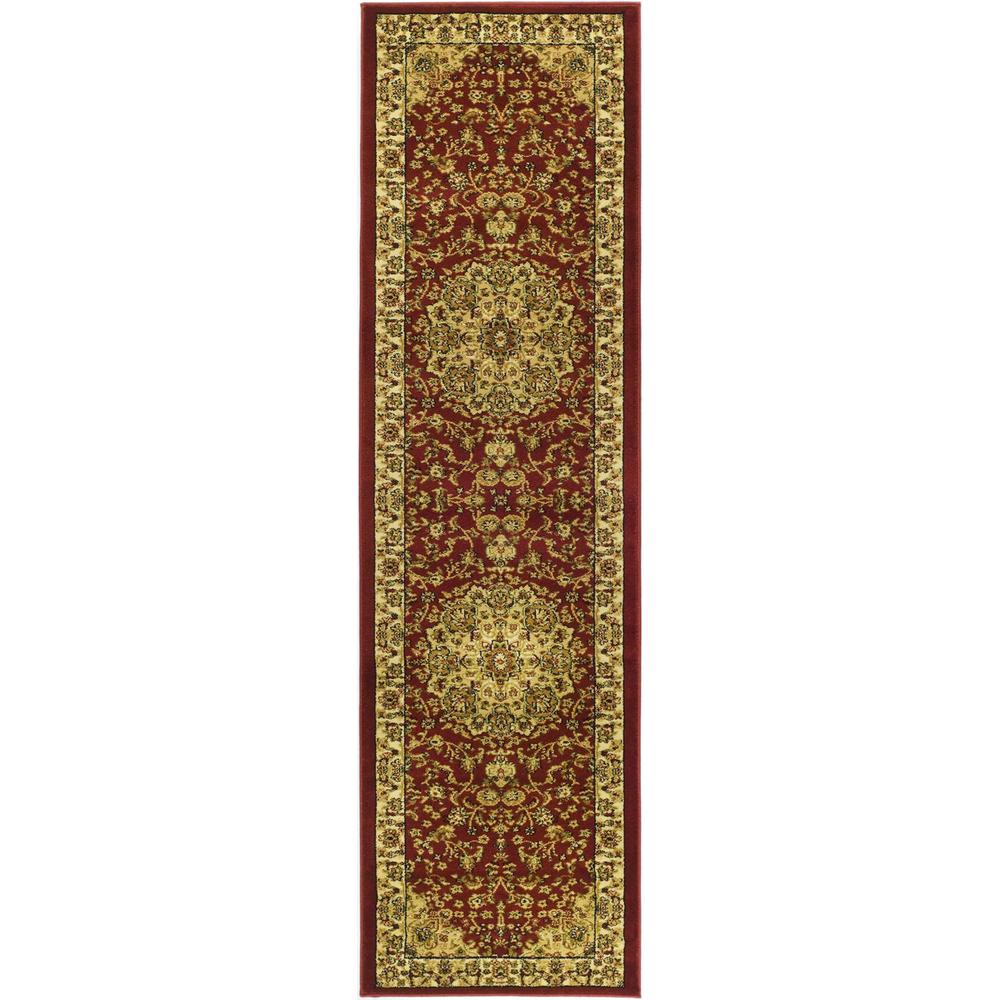 LYNDHURST, RED / IVORY, 2'-3" X 16', Area Rug, LNH222B-216