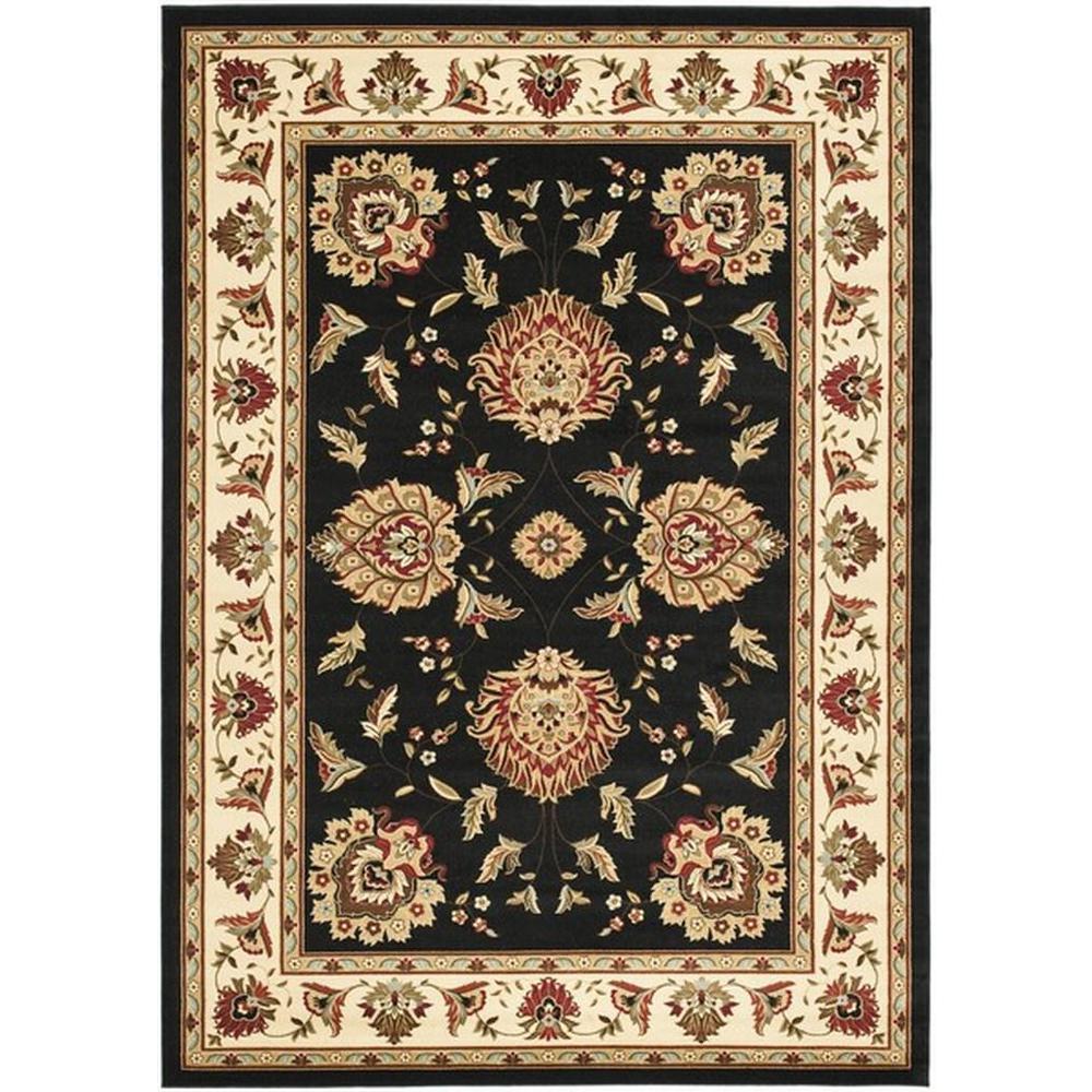 LYNDHURST, BLACK / IVORY, 8'-9" X 12', Area Rug, LNH555-9012-9