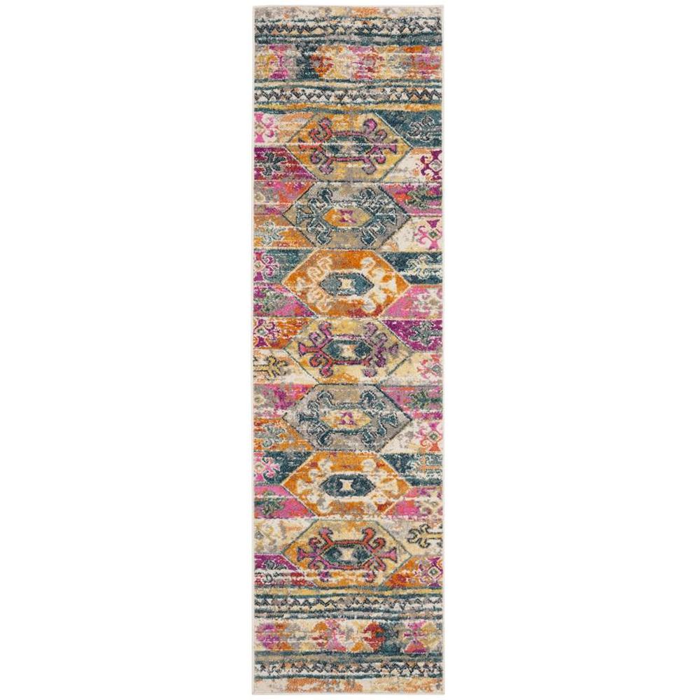MADISON, BLUE / FUCHSIA, 2'-3" X 6', Area Rug, MAD118C-26