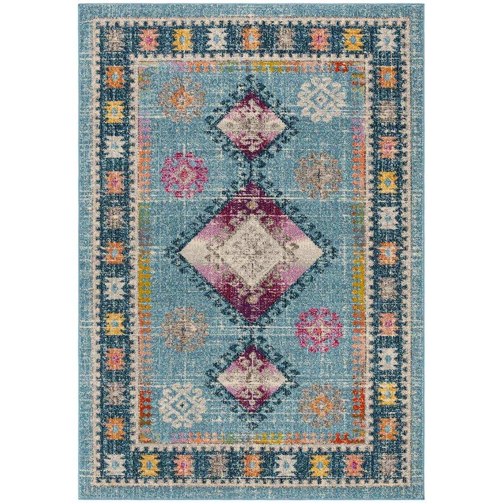 MADISON 300, LIGHT BLUE / FUCHSIA, 4' X 6', Area Rug, MAD305M-4