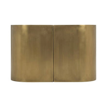 Retro Mid-Century Coffee Table, Metal Frame, Brass Accents