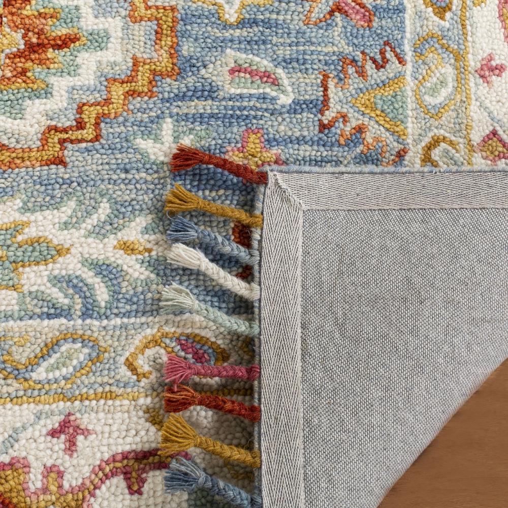 ASPEN, BLUE / IVORY, 6' X 9', Area Rug