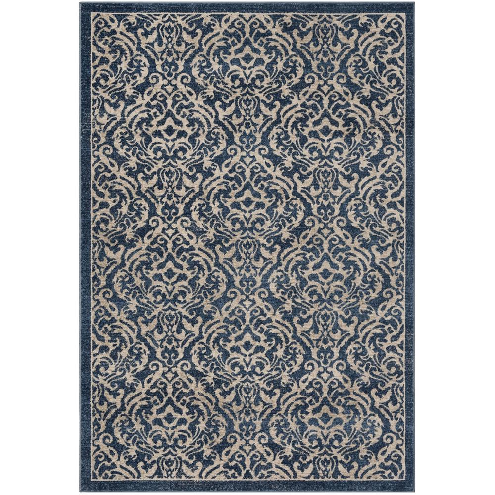 BRENTWOOD, NAVY / CREME, 6' X 9', Area Rug, BNT810N-6