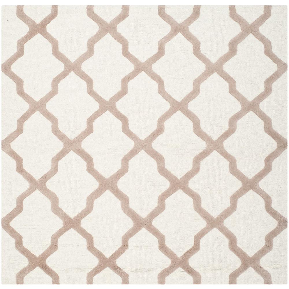 CAMBRIDGE, IVORY / BEIGE, 8' X 8' Square, Area Rug, CAM121P-8SQ