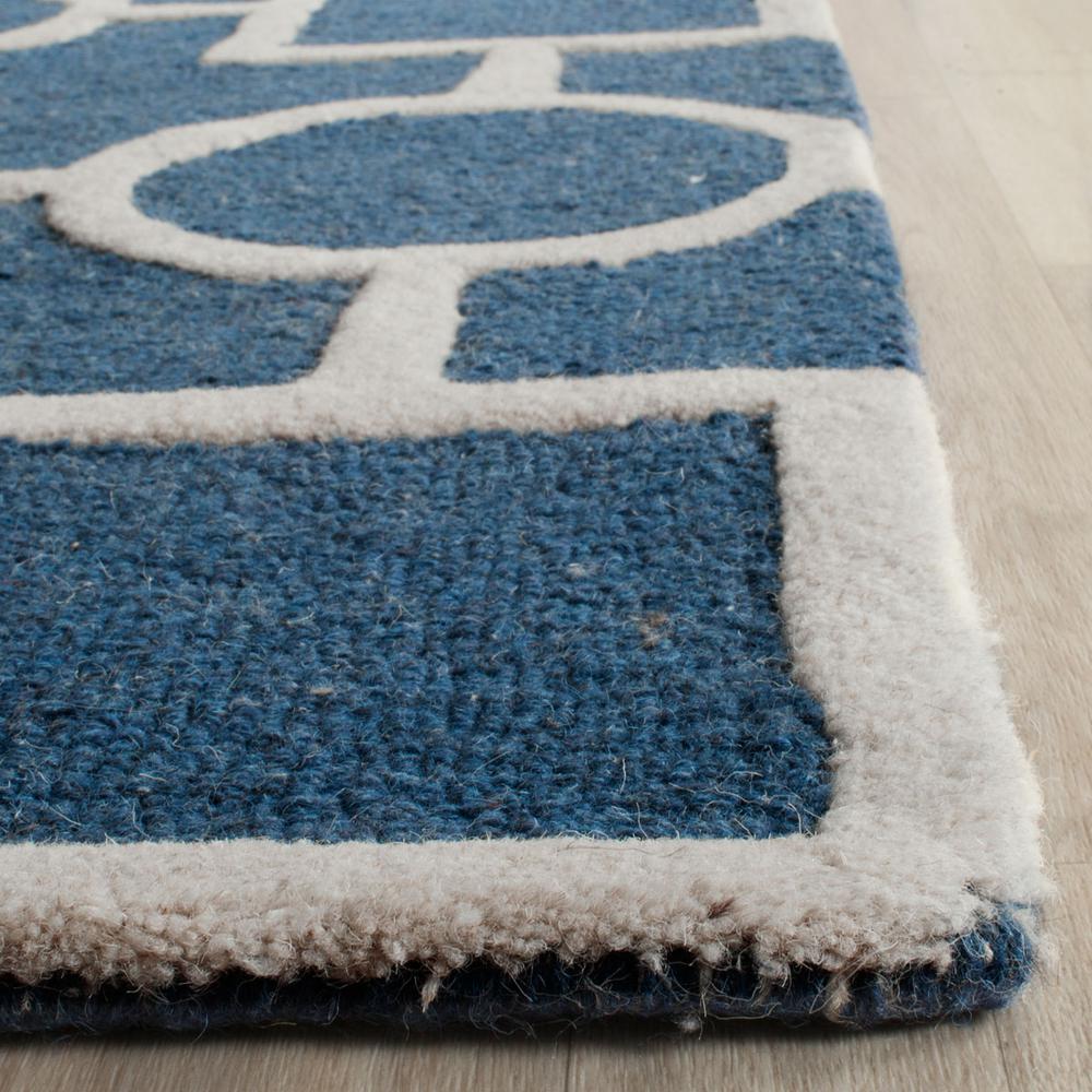 CAMBRIDGE, NAVY BLUE / IVORY, 9' X 12', Area Rug, CAM143G-9