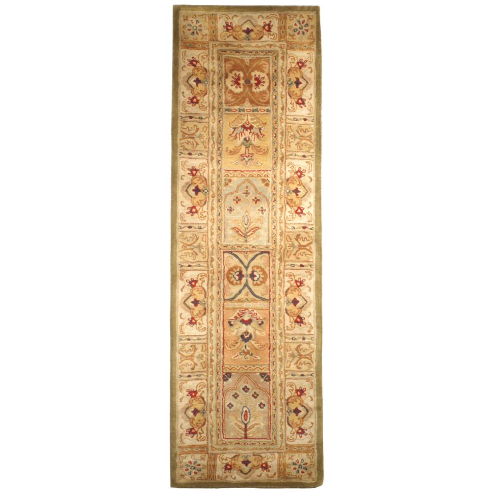 CLASSIC, SAGE / MULTI, 2'-3" X 16', Area Rug