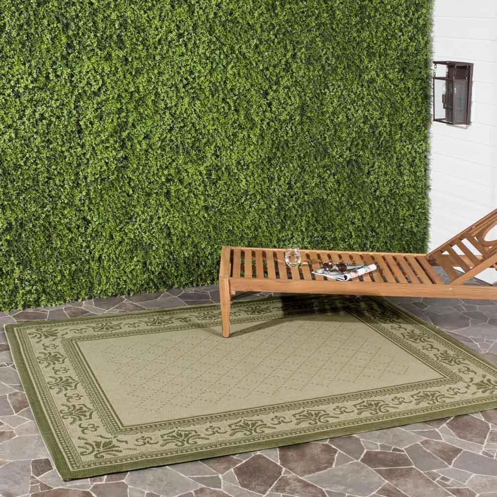 COURTYARD, NATURAL / OLIVE, 2'-7" X 5', Area Rug, CY0901-1E01-3