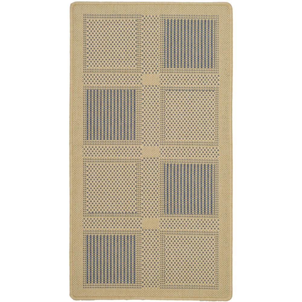 COURTYARD, NATURAL / BLUE, 5'-3" X 7'-7", Area Rug, CY1928-3101-5