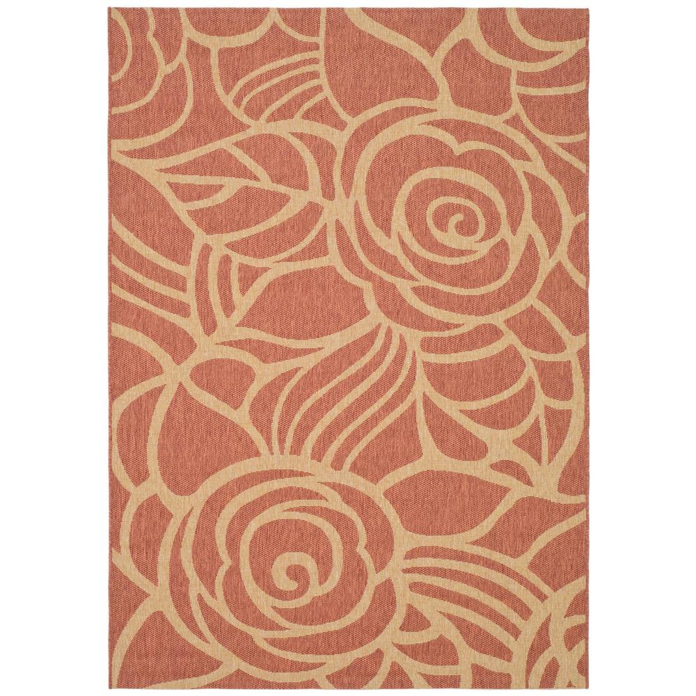 COURTYARD, RUST / SAND, 6'-7" X 9'-6", Area Rug, CY5141A-6