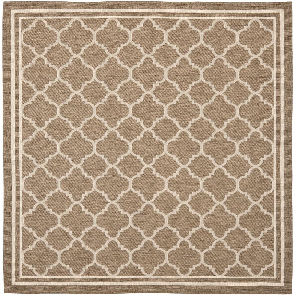 COURTYARD, BROWN / BONE, 7'-10" X 7'-10" Square, Area Rug, CY6918-242-8SQ