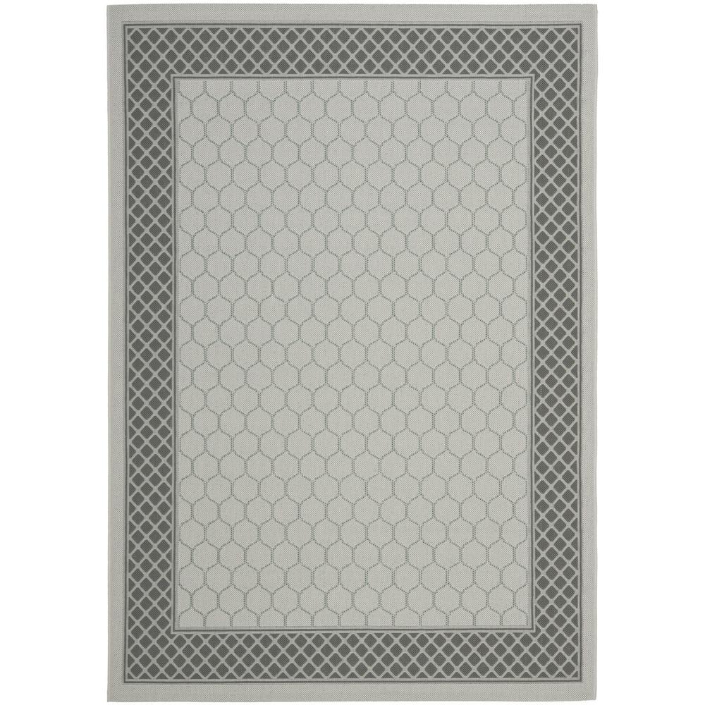 COURTYARD, LIGHT GREY / ANTHRACITE, 8' X 11', Area Rug, CY7933-78A18-8