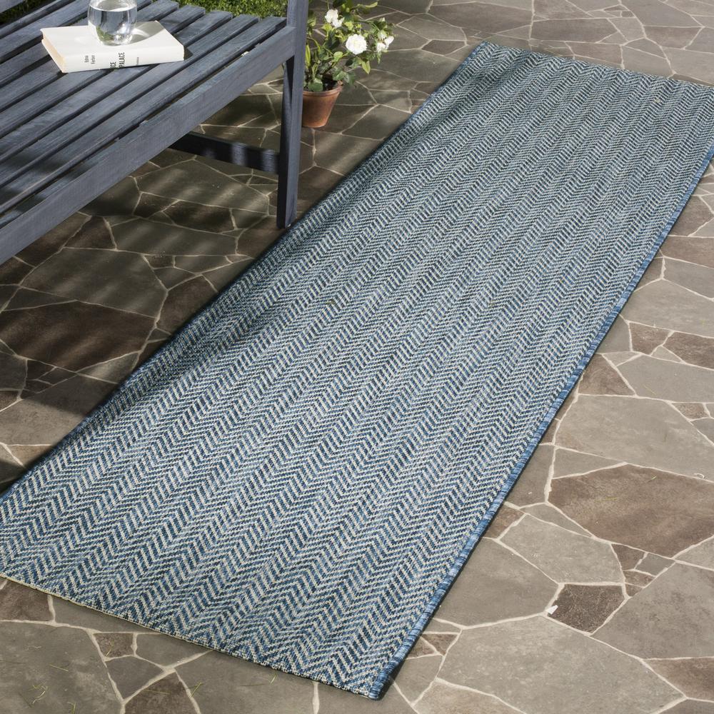 COURTYARD, NAVY / GREY, 2'-3" X 6'-7", Area Rug, CY8022-36821-27