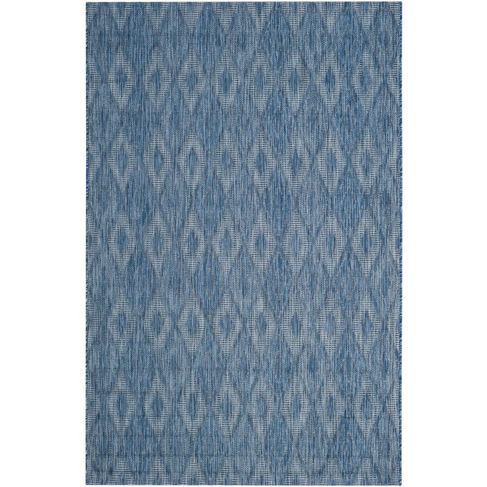 COURTYARD, NAVY / NAVY, 6'-7" X 9'-6", Area Rug, CY8522-36822-6